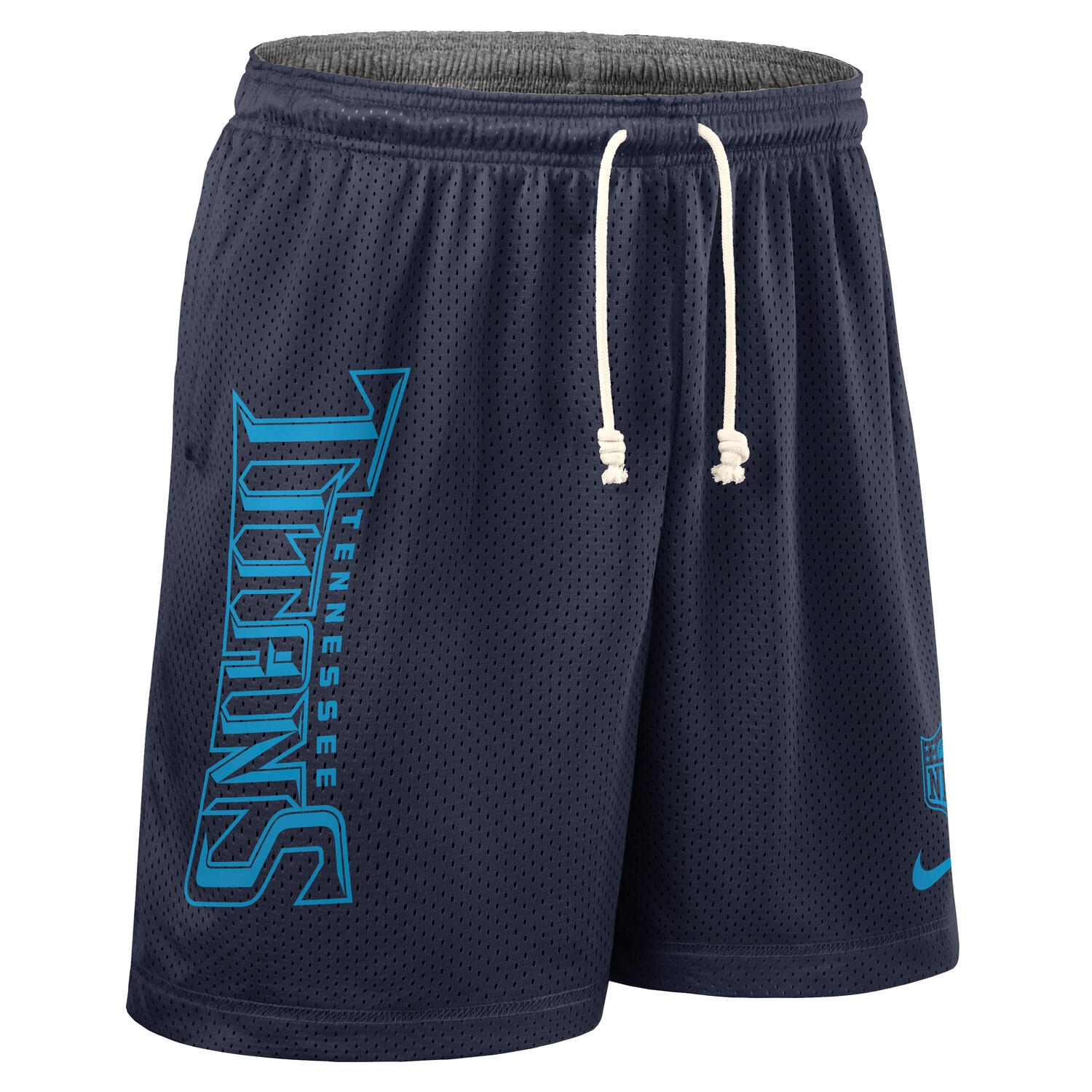Tennessee Titans 2025 NFL Sideline Reversible Mesh Nike Dri-FIT Shorts Navy