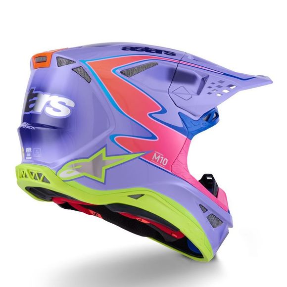 Casque cross Alpinestars SUPERTECH S-M10 - JET LAWRENCE 2025 - Violet / RoseRef : AP3975