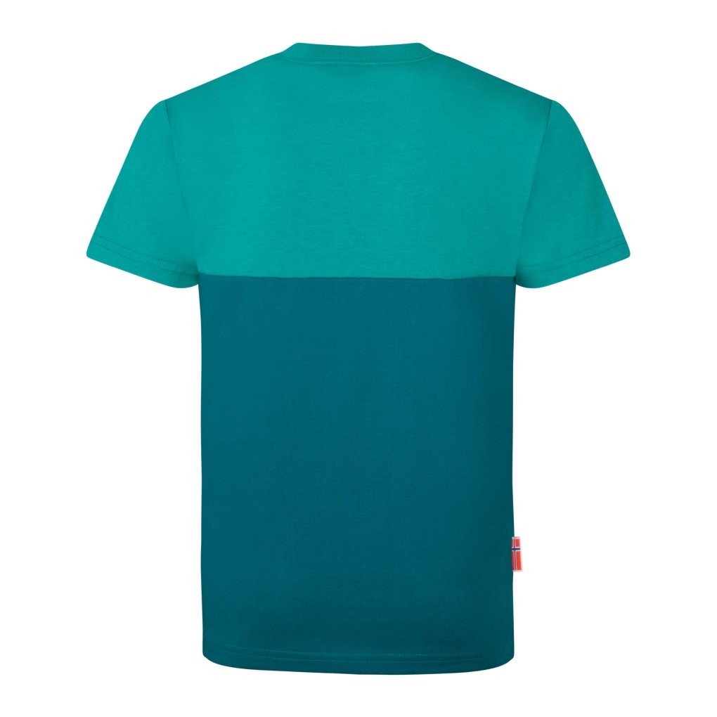 Trollkids Bergen T-Shirt Kids - Deep Lagoon/Sea Green