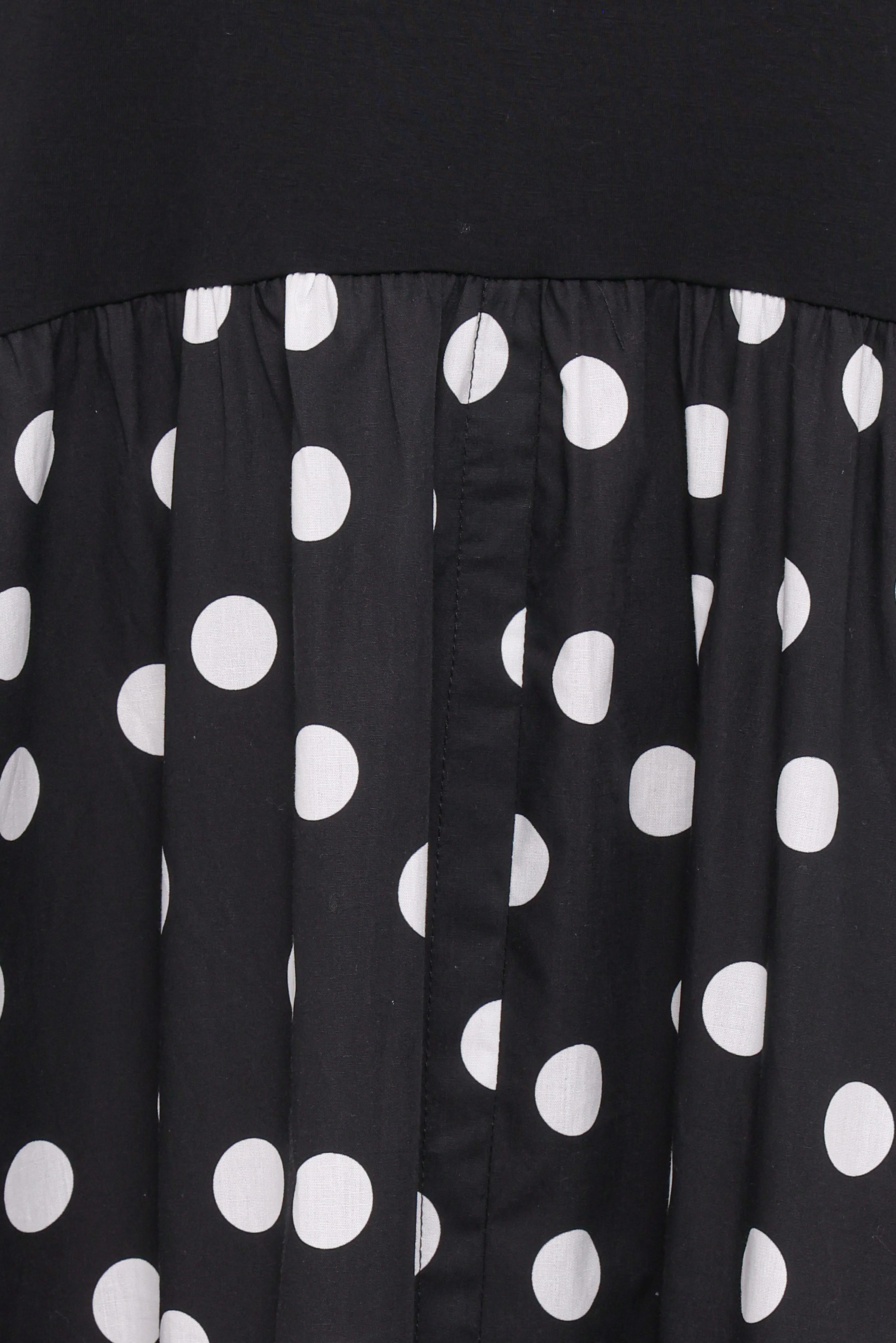 Glenda Maxi Dress - Black Polka Dot