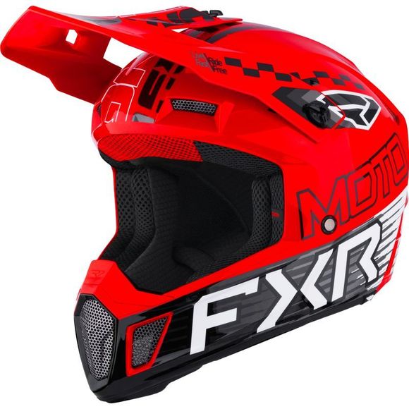 FXR CLUTCH RACE DIV 2026 cross helmet - Black / RedRef: FXR1761