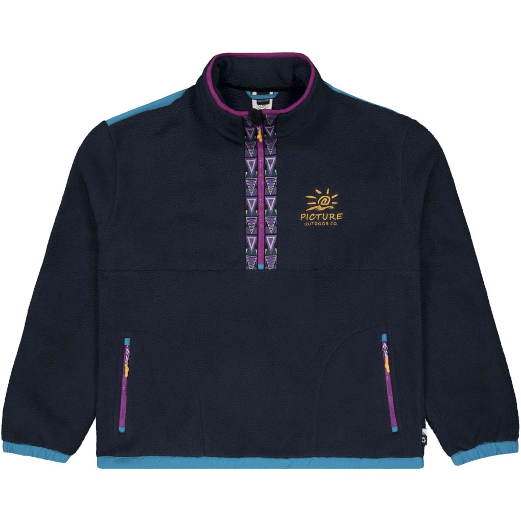 Picture Gamvik 1/4 Zip Fleece Pullover Men - Dark Blue