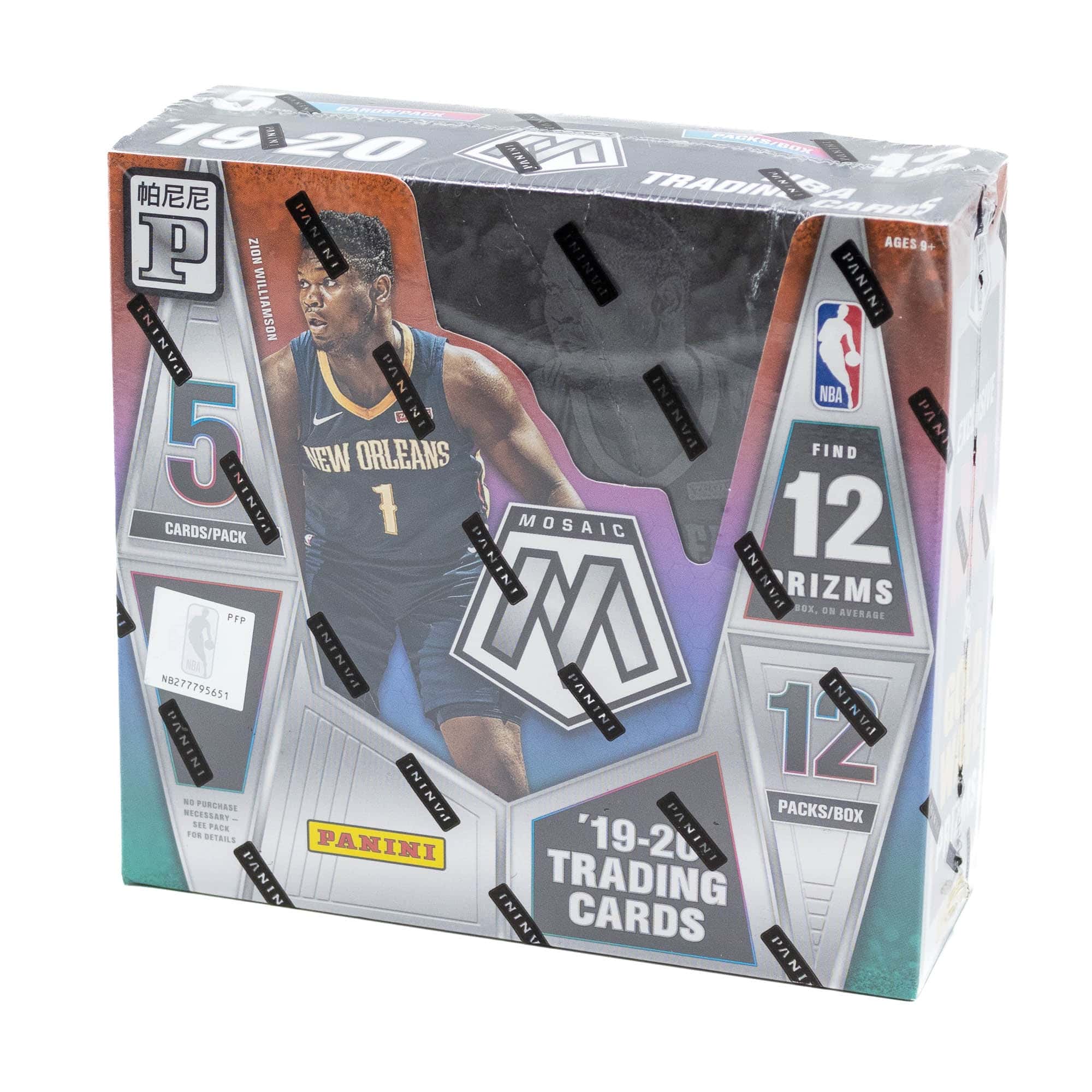 2019/20 Panini Mosaic Tmall Edition Basketball Hobby Box NBA