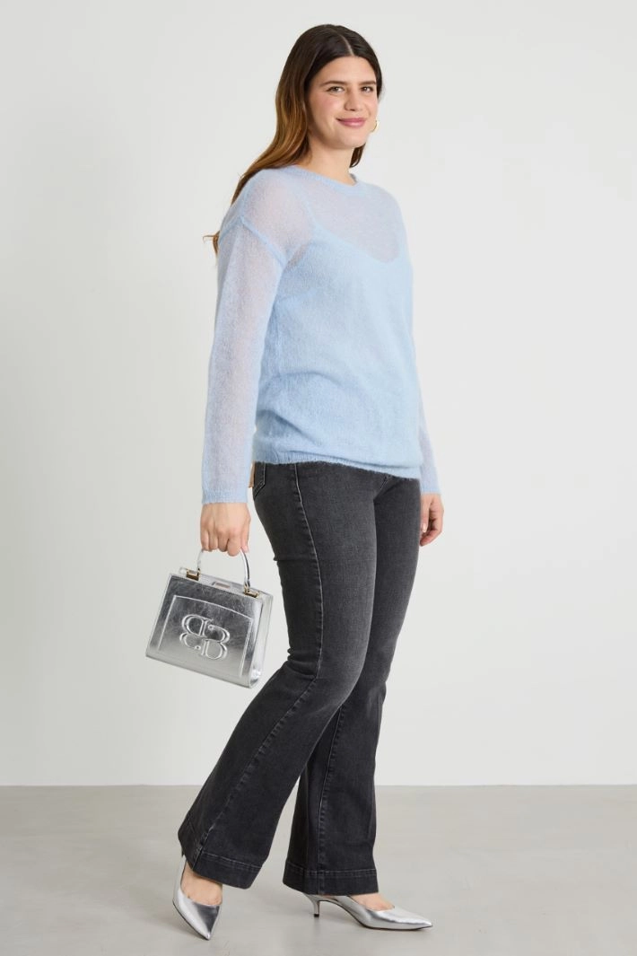 Flared jeans - BLACK