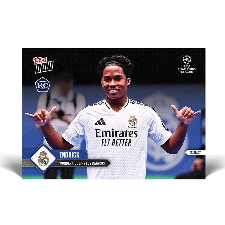 Endrick - Wonderkid joins Los Blancos - 24/25 UCL TOPPS NOW® Card 142