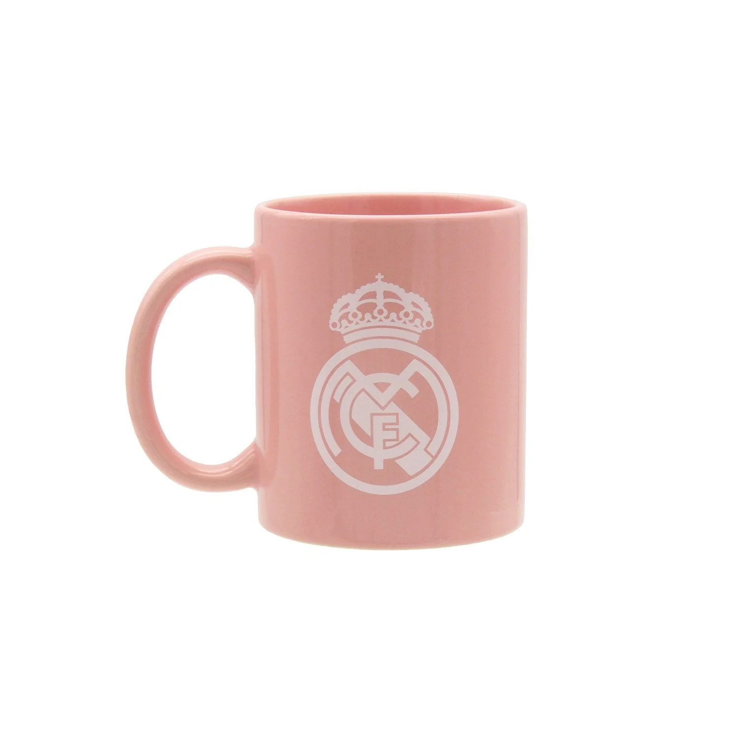Real Madrid Pink/White 300ml Ceramic Crest Mug