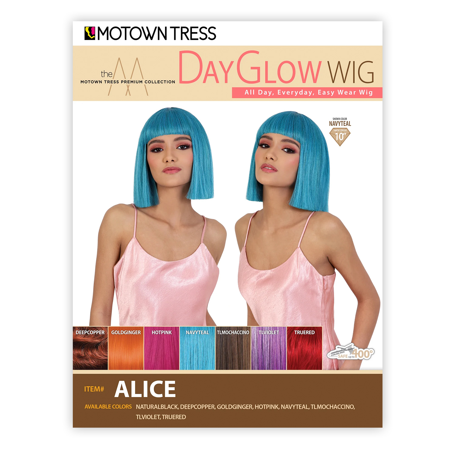 Motown Tress Day Glow Wig Alice