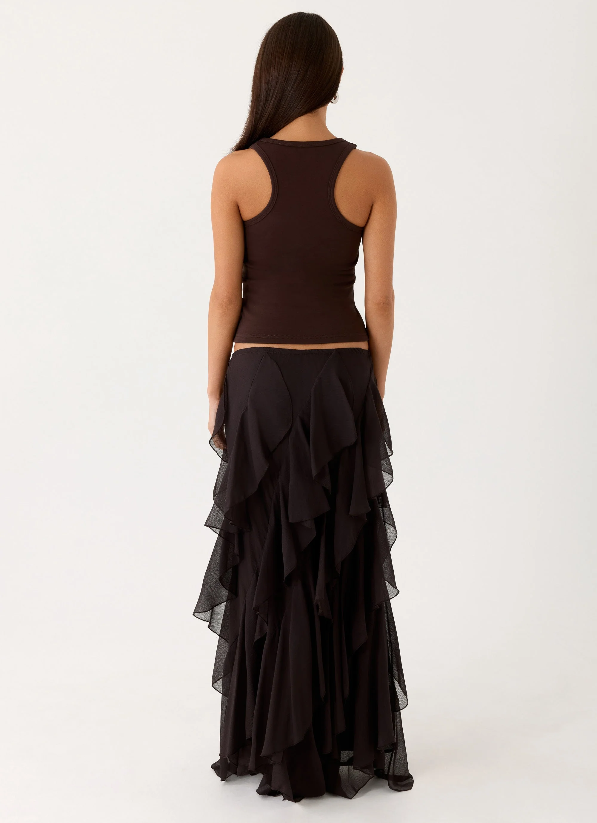 Silvanna Maxi Skirt - Chocolate