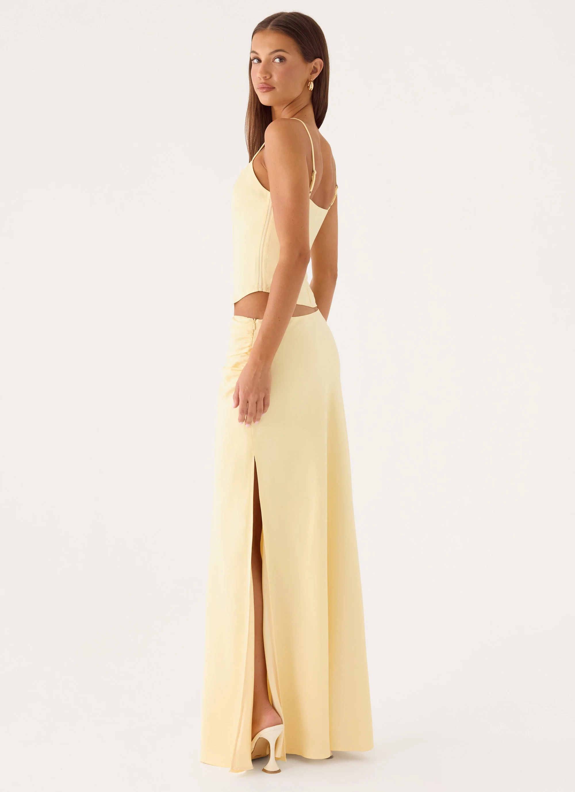 Belle Chime Maxi Skirt - Baby Yellow