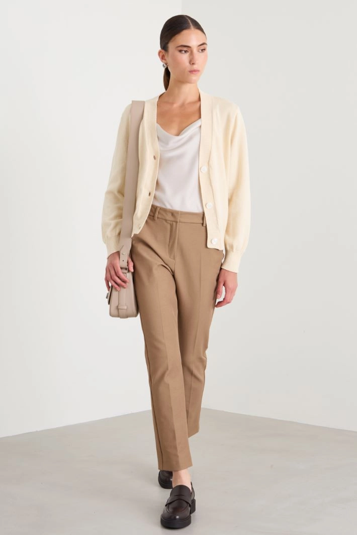 Cotton cardigan - IVORY