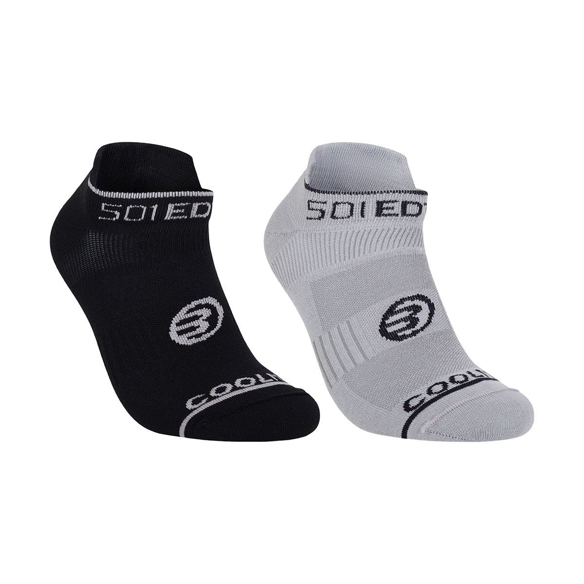 PACK 2 PCS BULLPADEL BP25PRW GREY BLACK SOCKS