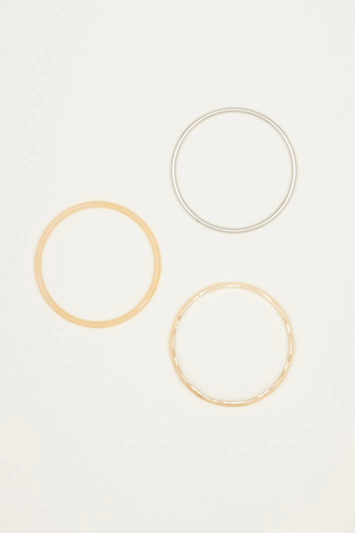 Bracelet set - YELLOW SILVER