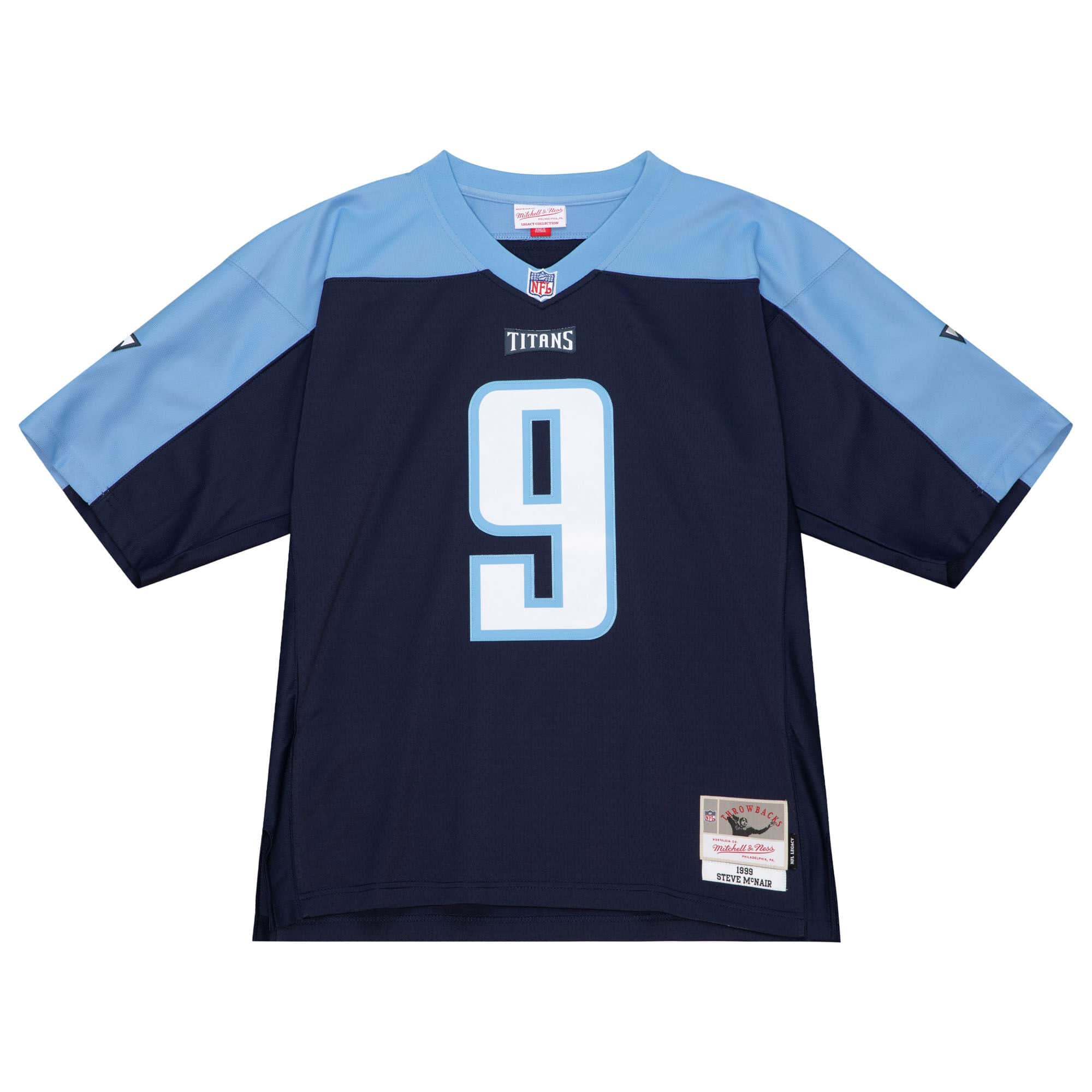 Steve McNair #9 Tennessee Titans 1999 Mitchell & Ness Legacy NFL Jersey Navy