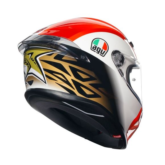 Casque intégral AGV K-6 S - SIC58 - Blanc / RougeRef : AG1002