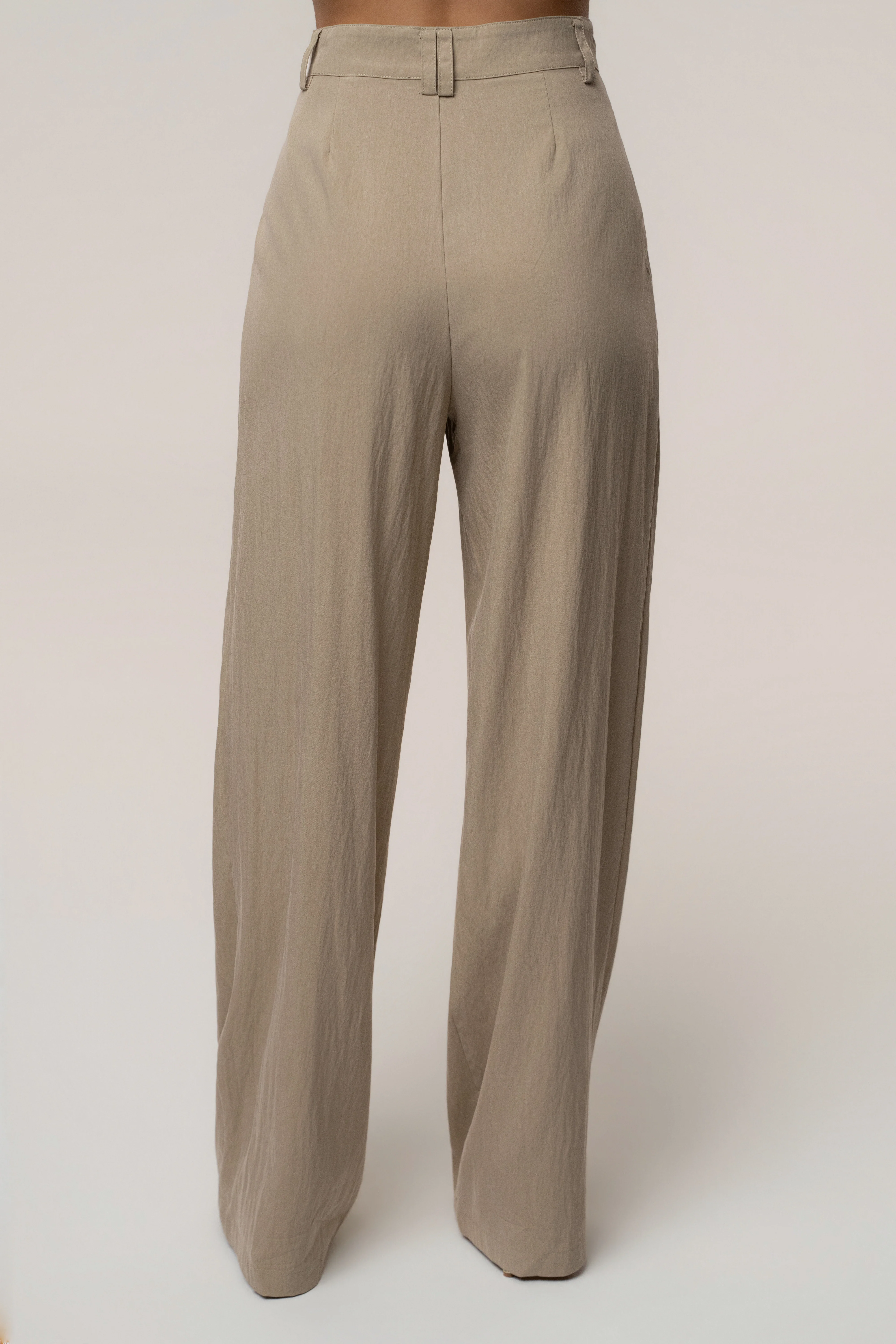 Taupe Essential Flow Trouser