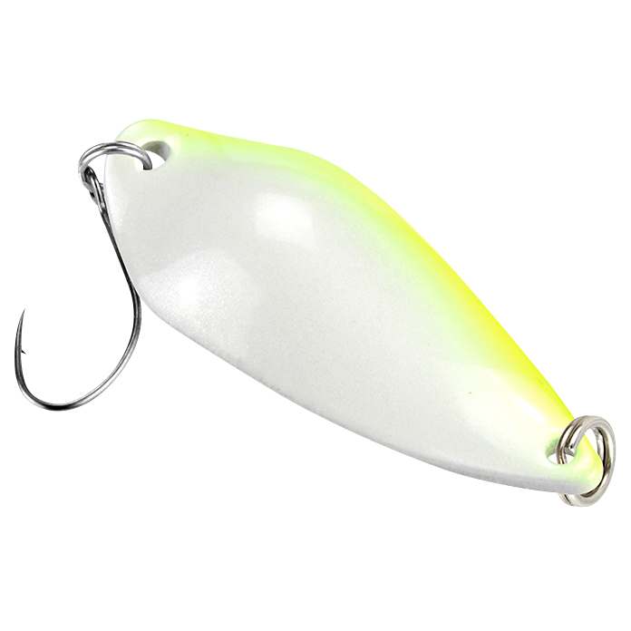 FTM Trout Spoon Rock (4.2 g, White\/Yellow UV)