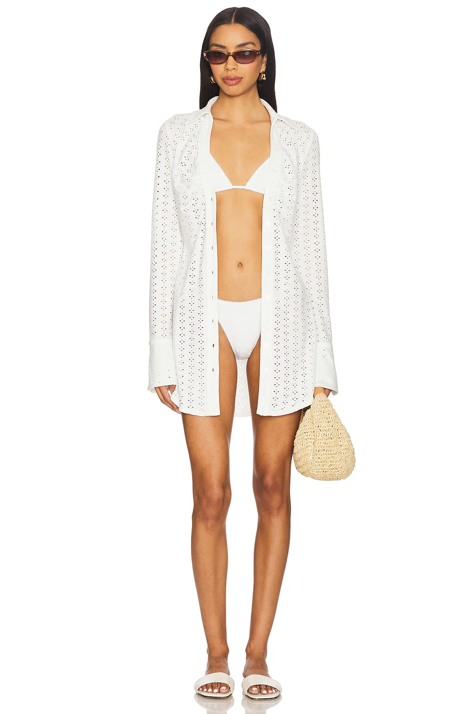 x REVOLVE Lala Eyelet Dress