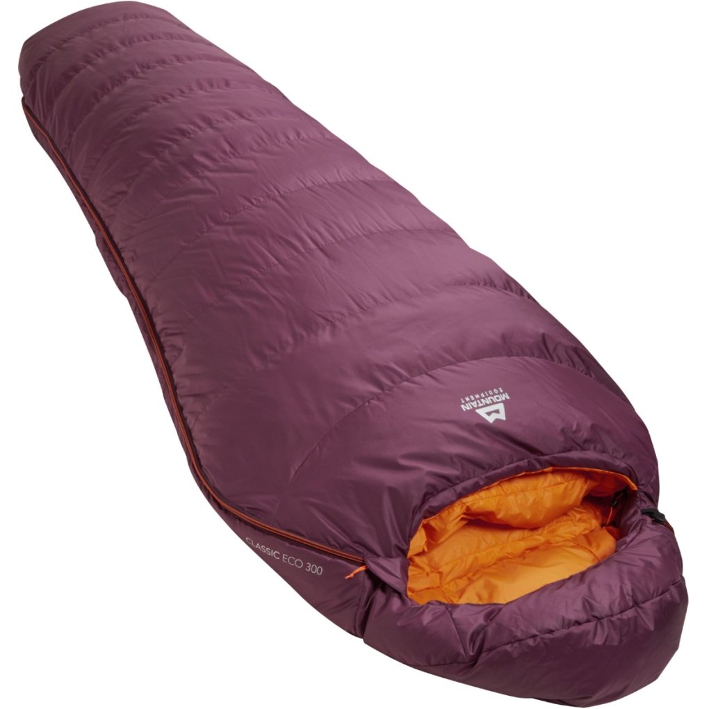 Mountain Equipment Classic Eco 300 Regular Sleeping Bag Women ME-006764 - zip left - raisin