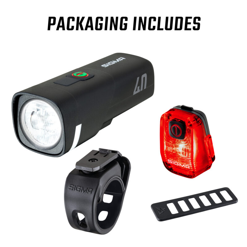 SIGMA Aura 40 Front Light + Hiro 10 Rear Light - 17475