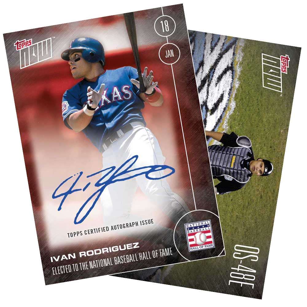 On-Card Autograph # to 10 - Ivan Rodriguez Makes The 2017 Hall of Fame Class - TOPPS NOW®