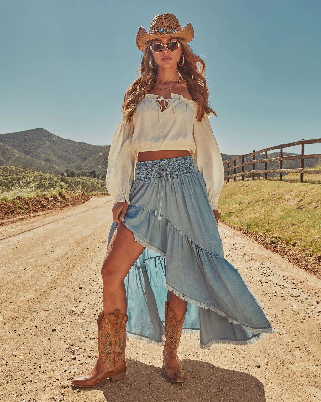 Prairie Rebel Off The Shoulder Top