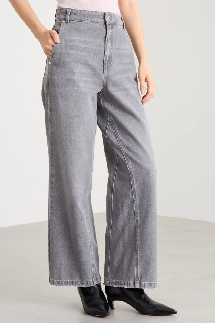 Oversized jeans - BLACK