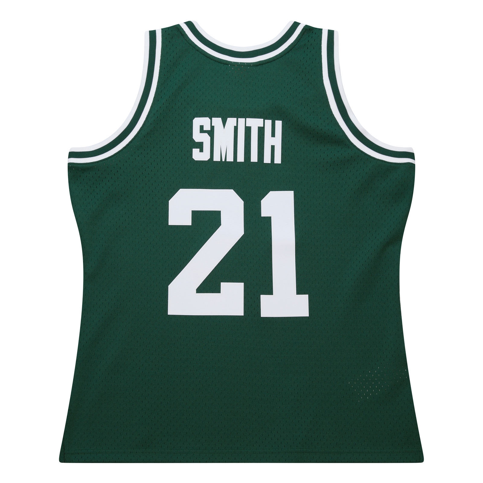 Steve Smith #21 Michigan State Spartans 1990-91 Mitchell & Ness Swingman NCAA Jersey Green
