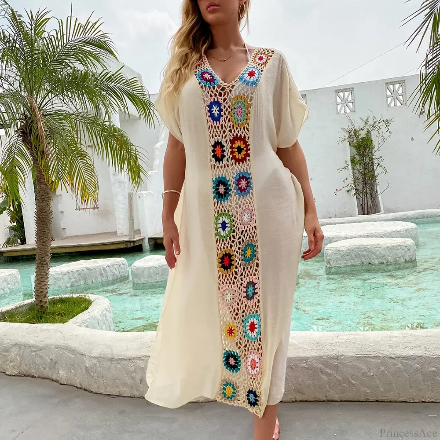 Crochet Women Beach Dress Cover Up
