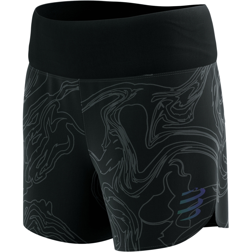 Compressport Performance Running Shorts Women - black/aurora