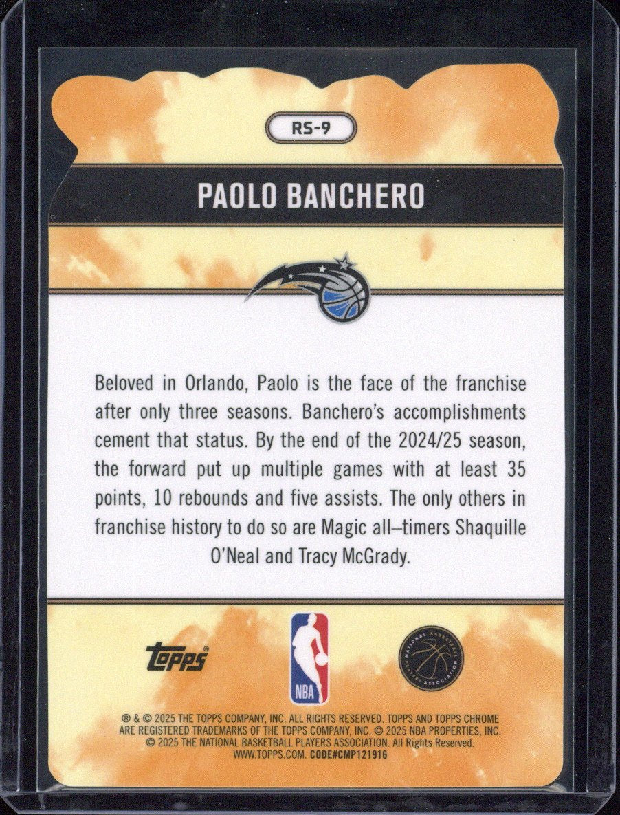 2025 Topps Chrome Paolo Banchero Rock Stars #RS-9