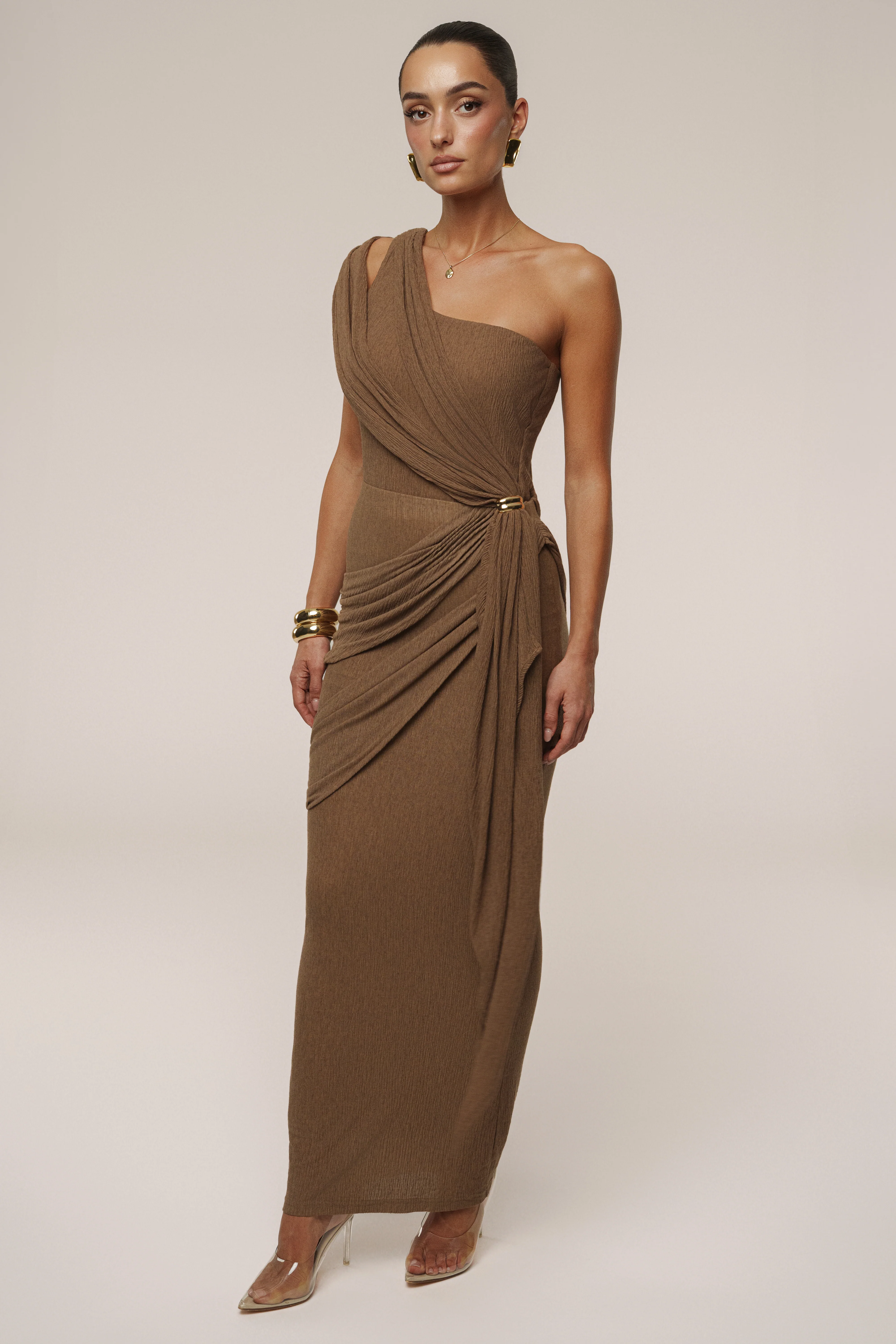 Chocolate Lovina Drape Bodysuit