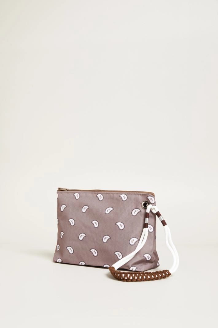 Bandana Print Envelope - BROWN