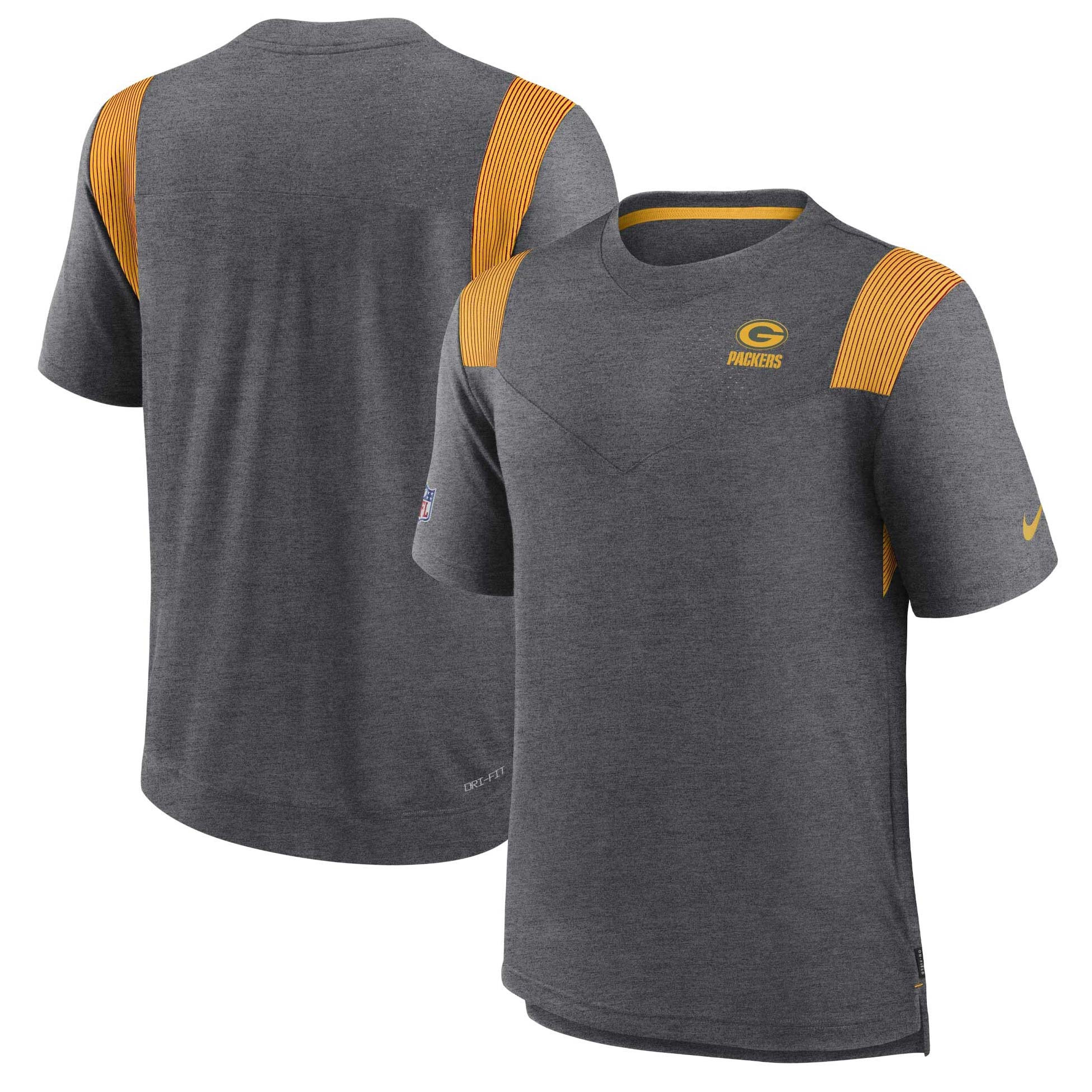Green Bay Packers 2022 NFL Sideline Nike Performance Player Top Gray