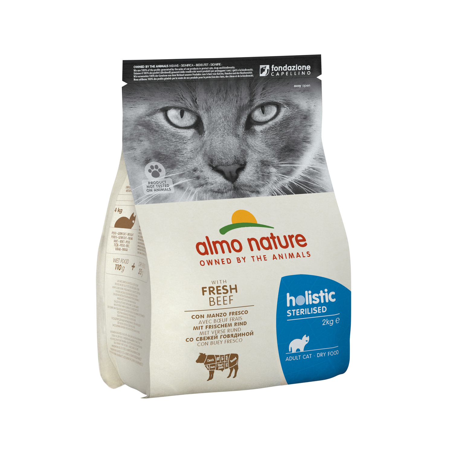 Almo Nature - Sterilised - Beef & Rice Dry food - 2kg