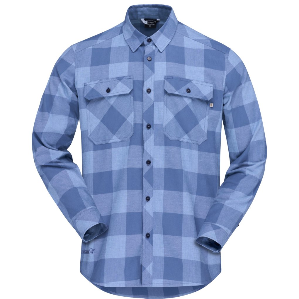 Norrona femund flannel lightweight Shirt Men - Frozen Fjord