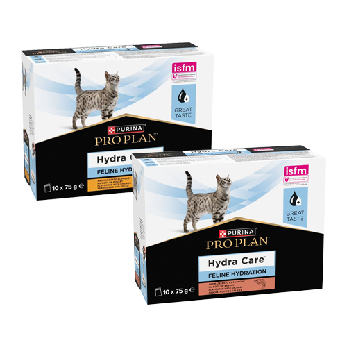 Purina Pro Plan Veterinary Supplement Hydra Care Pouch - Chicken - 10 x 75 g