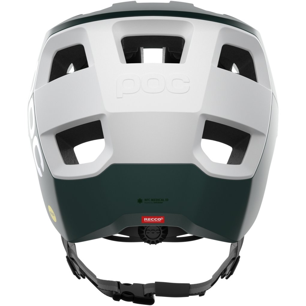 POC Kortal Race MIPS Helmet - 8820 Pargasite Green Matt/Hydrogen White Matt