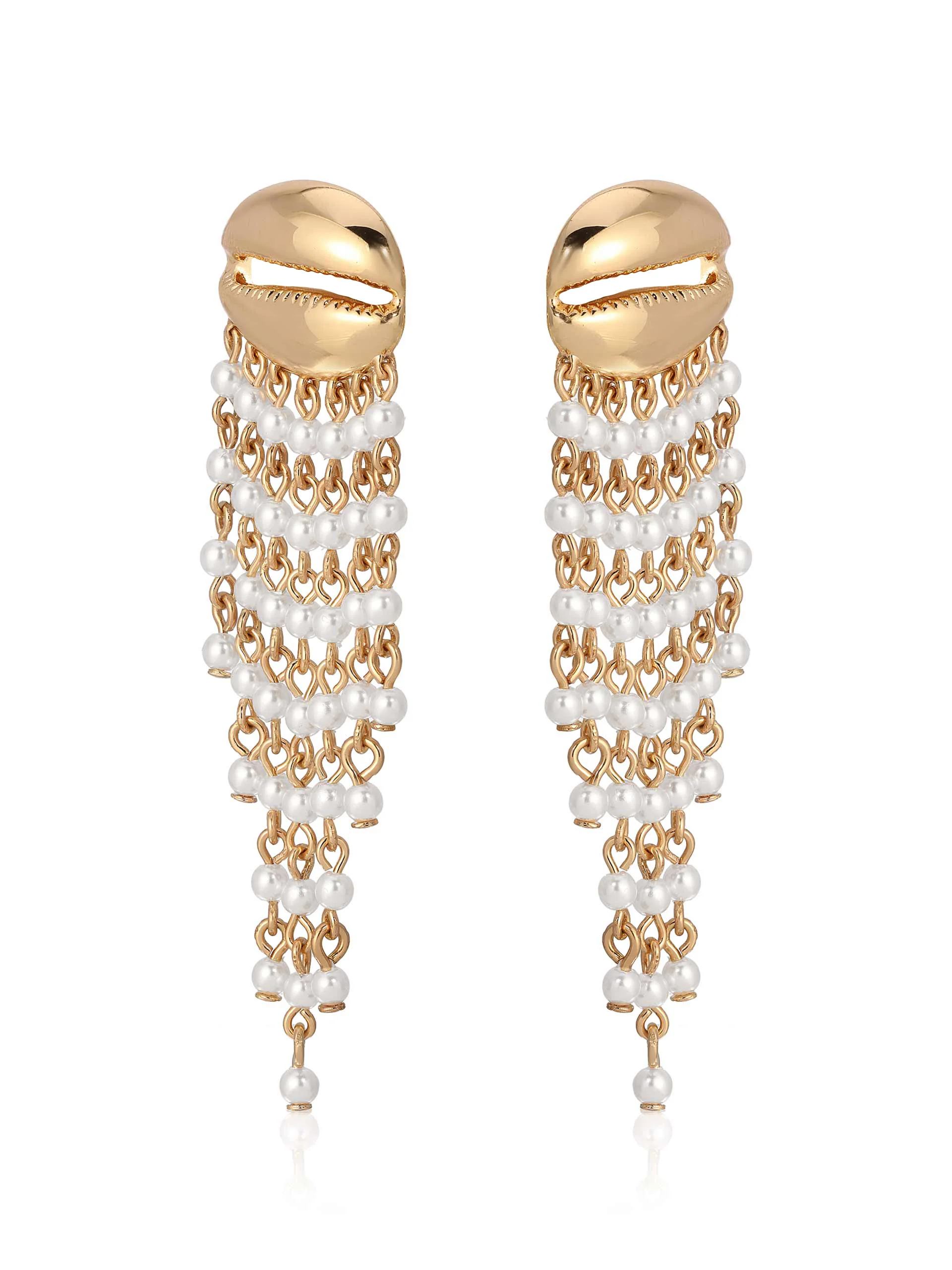 Mykonos Shell Dangle Earrings