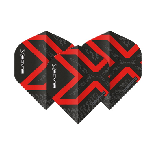 Winmau Prism Delta Blade X Metallic Red No2 Standard Flights