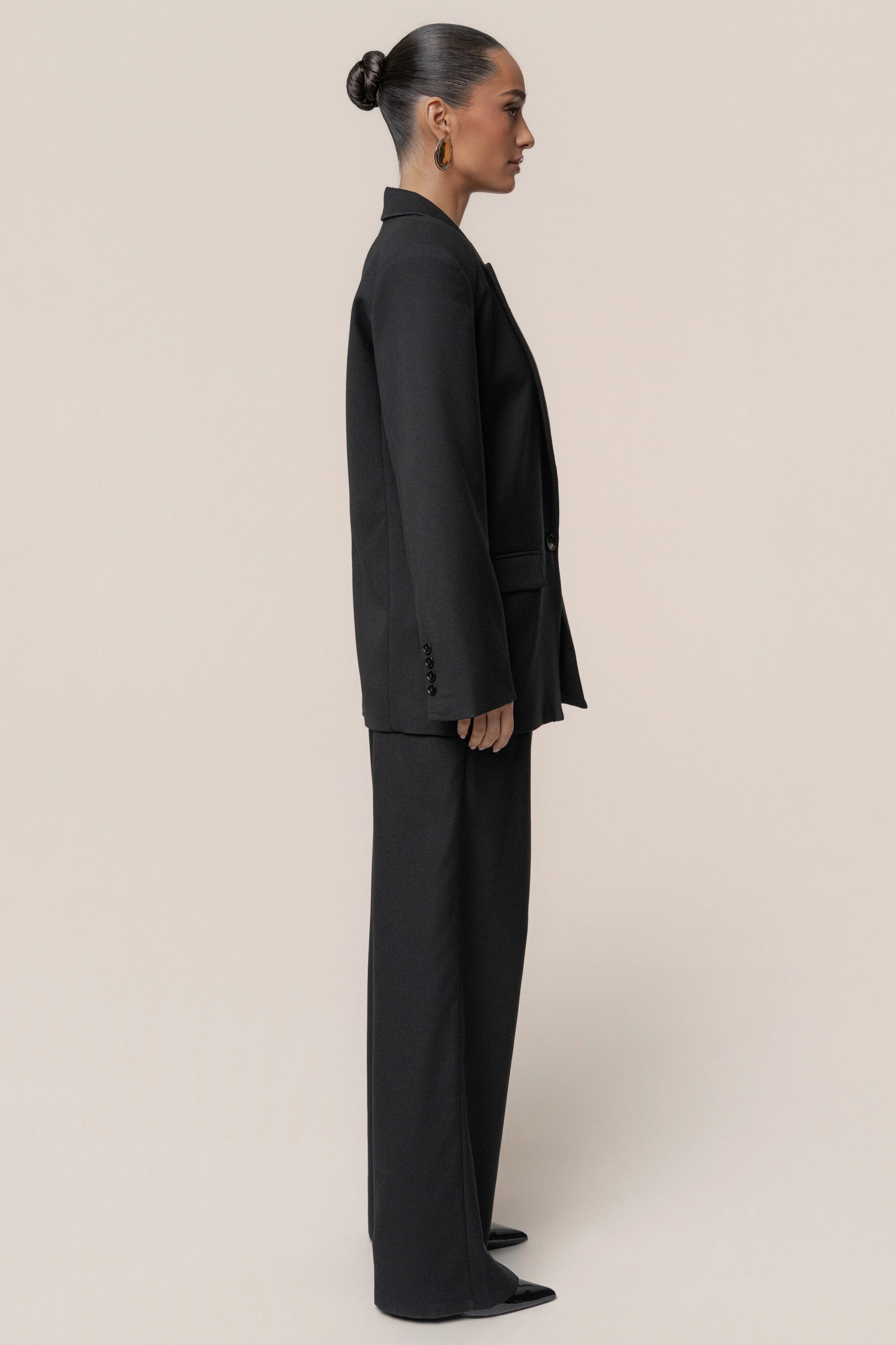 Black Refined Moments Trouser