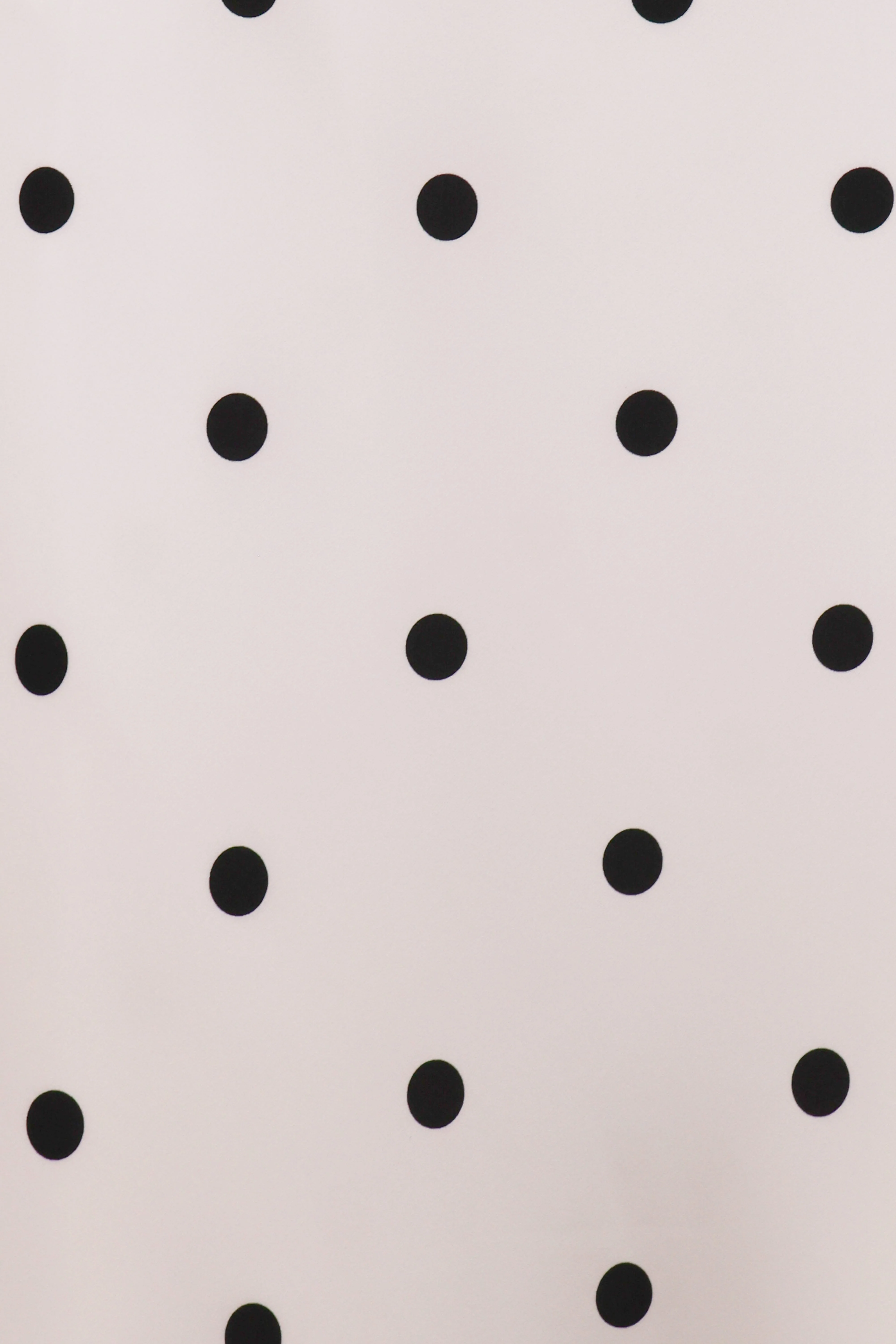 Jamila Midi Dress - White Polka Dot