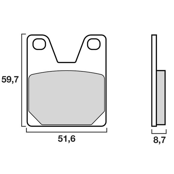 Brembo Sinter Metal Sintered Rear Brake PadsRef: 07YA38SP