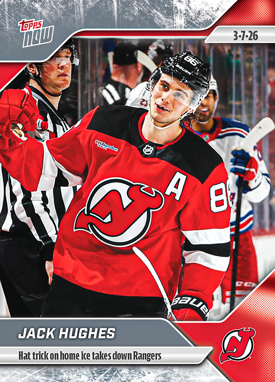 Jack Hughes - 2025-26 NHL Topps NOW® - Sticker # 116 Pack - PR: 430