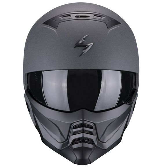 Casque jet Scorpion Exo EXO-COMBAT II - GRAPHITE - GrisRef : SC0974