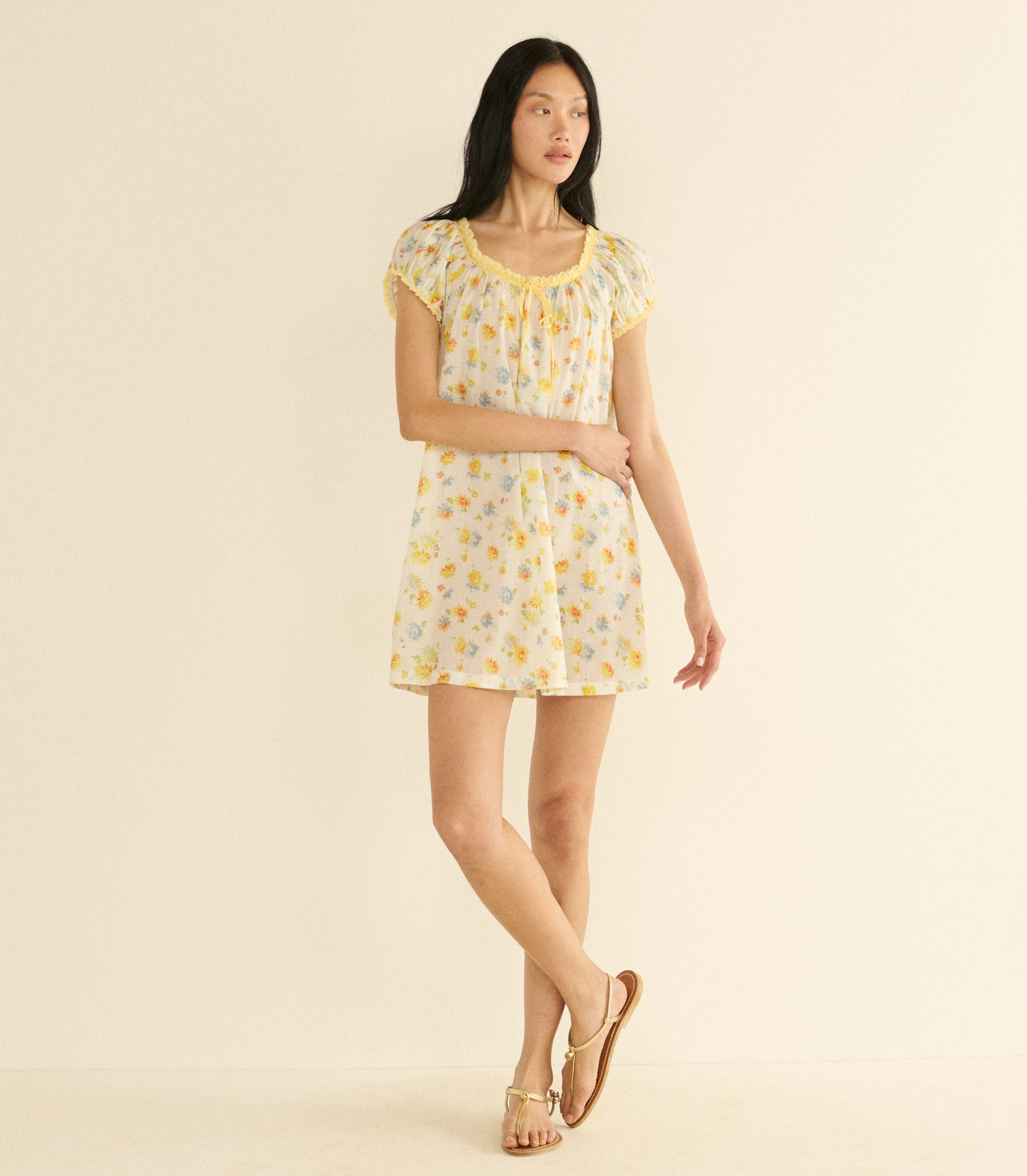 Julia Mini Dress - Dahlia Floral
