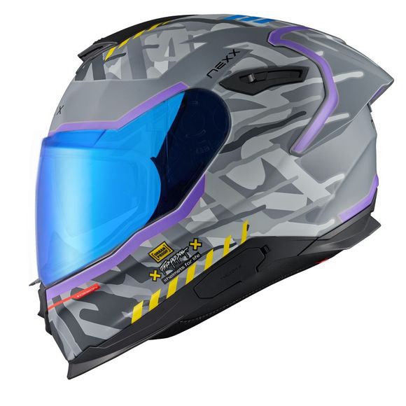 An integral helmet Nexx Y.100R - Urbangram - GrayRef : NE0618-CNGMAT