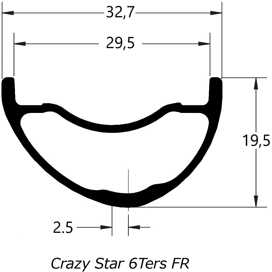 DUKE Crazy Star 6TERS Front Rim 29