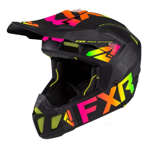 Casque cross FXR CLUTCH EVO LE SHERBERT 2022 - Noir / MulticoloreRef : FXR0270