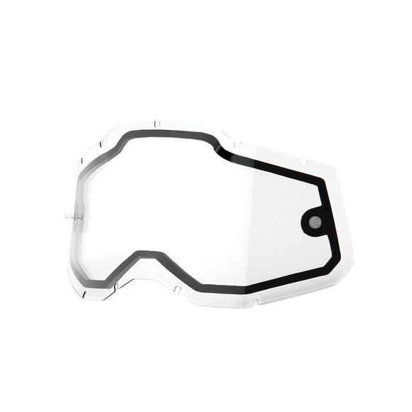 100% DOUBLE VENTILATED RACECRAFT 2 / ACCURI 2 / STRATA 2 Goggle Lens - ClearRef: CE1177