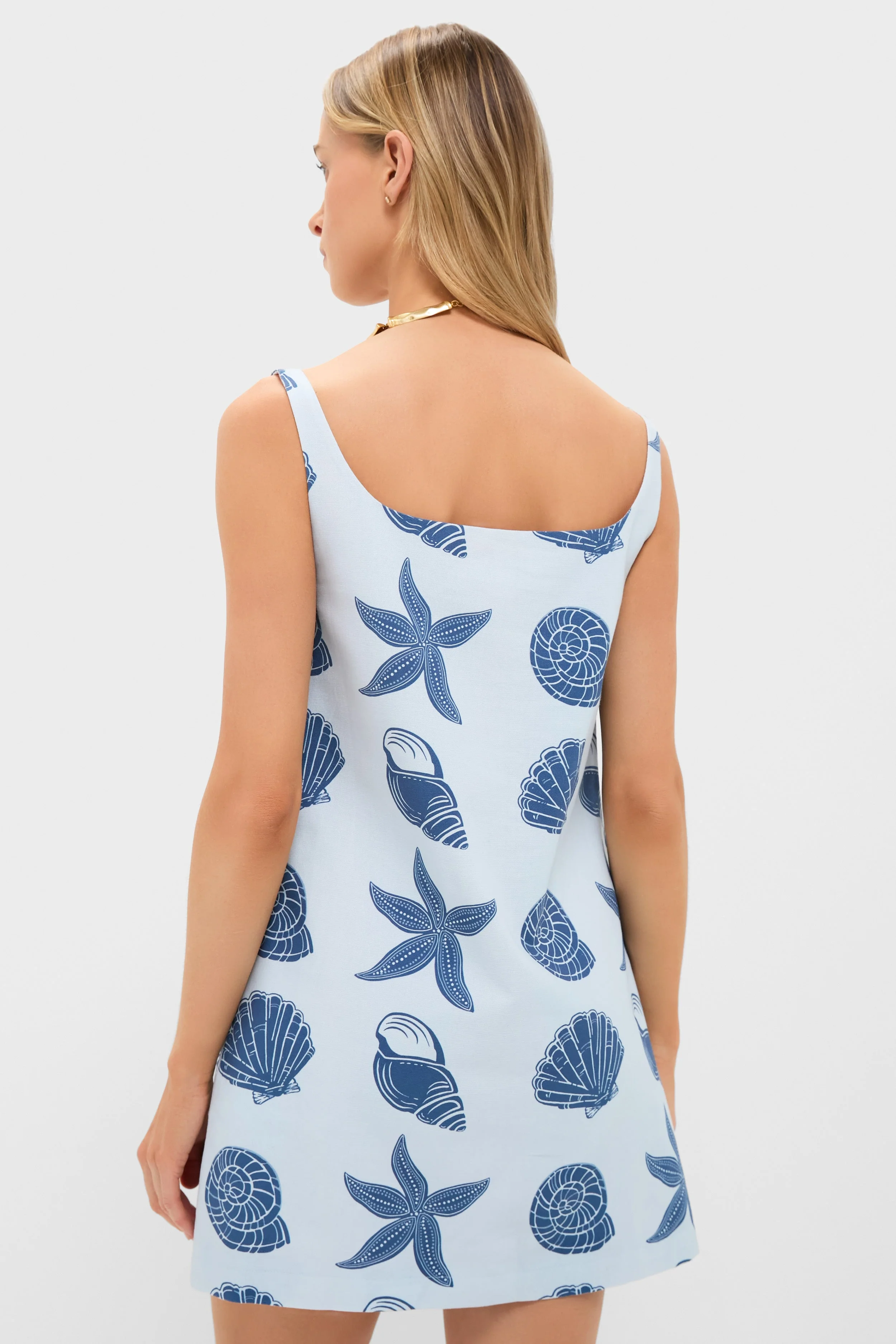 Blue Shell Cappie Mini Dress